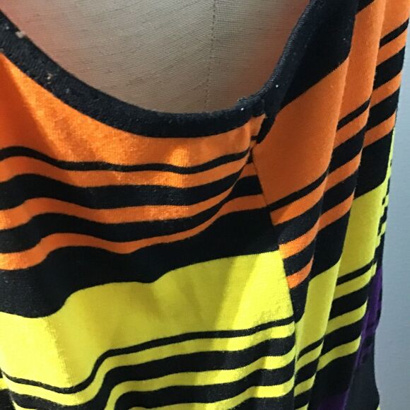 Torrid Colorful Striped Elastic Waist Midi Dress - Picture 5 of 10